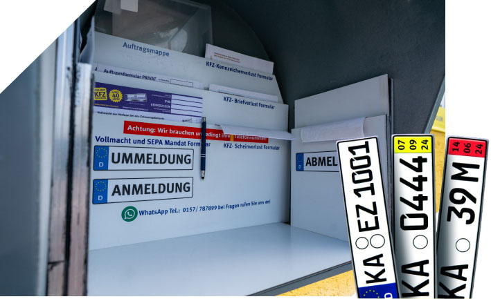 Dokumente und Formulare bei KFZ-Zulassungsstelle ausfüllen
